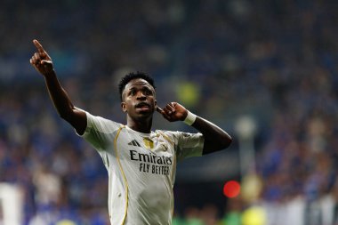 Vinicius Junior, Real Oviedo ve Real Madrid FC takımları arasında oynanan LaLiga EA SPORTS maçında Carlos Tartiere Stadyumu 'nda (Maciej Rogowski)