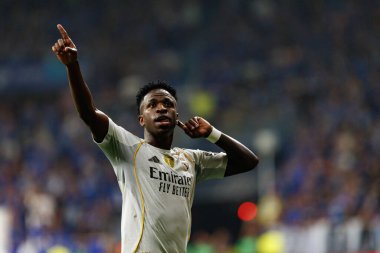 Vinicius Junior, Real Oviedo ve Real Madrid FC takımları arasında oynanan LaLiga EA SPORTS maçında Carlos Tartiere Stadyumu 'nda (Maciej Rogowski)