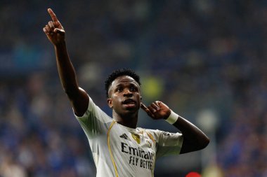 Vinicius Junior, Real Oviedo ve Real Madrid FC takımları arasında oynanan LaLiga EA SPORTS maçında Carlos Tartiere Stadyumu 'nda (Maciej Rogowski)