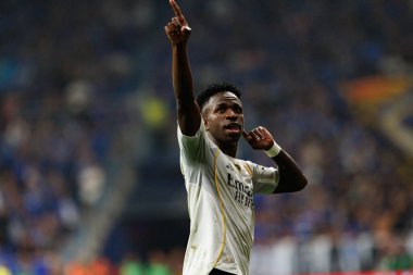 Vinicius Junior, Real Oviedo ve Real Madrid FC takımları arasında oynanan LaLiga EA SPORTS maçında Carlos Tartiere Stadyumu 'nda (Maciej Rogowski)