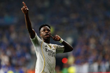 Vinicius Junior, Real Oviedo ve Real Madrid FC takımları arasında oynanan LaLiga EA SPORTS maçında Carlos Tartiere Stadyumu 'nda (Maciej Rogowski)