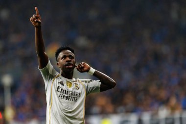 Vinicius Junior, Real Oviedo ve Real Madrid FC takımları arasında oynanan LaLiga EA SPORTS maçında Carlos Tartiere Stadyumu 'nda (Maciej Rogowski)