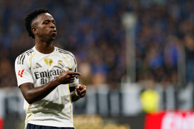 Vinicius Junior, Real Oviedo ve Real Madrid FC takımları arasında oynanan LaLiga EA SPORTS maçında Carlos Tartiere Stadyumu 'nda (Maciej Rogowski)