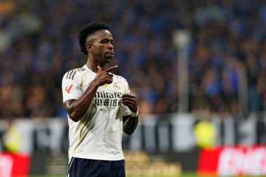 Vinicius Junior, Real Oviedo ve Real Madrid FC takımları arasında oynanan LaLiga EA SPORTS maçında Carlos Tartiere Stadyumu 'nda (Maciej Rogowski)