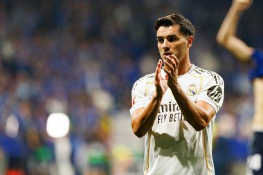Brahim Diaz, Real Oviedo ve Real Madrid FC takımları arasında Carlos Tartiere Stadyumu 'nda (Maciej Rogowski)