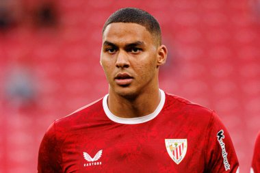 Maroan Sannadi, Estadio de San Mames 'de (Maciej Rogowski) Atletizm Kulübü ve Rayo Vallecano takımları arasında LaLiga EA SPORTS maçı sırasında görüldü.)