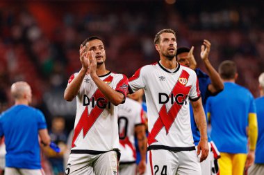 Luiz Felipe ve Florian Lejeune, Estadio de San Mames 'de (Maciej Rogowski) Atletizm Kulübü ve Rayo Vallecano takımları arasında oynanan maç sırasında görüldü.)