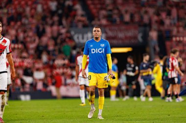 Juan Pedro Gil Bueno LaLiga EA Spor Kulübü ve Rayo Vallecano takımları arasında Estadio de San Mames 'de (Maciej Rogowski)