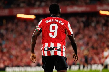 LaLiga EA SPORTS maçı sırasında Estadio de San Mames takımları arasında Inaki Williams görüldü (Maciej Rogowski)