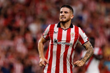 Oihan Sancet, Estadio de San Mames 'de (Maciej Rogowski) oynayan Atletizm Kulübü ve Rayo Vallecano takımları arasında oynanan LaLiga EA SPORTS maçında gol attıktan sonra kutlama yaparken görüldü.)