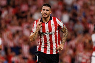 Oihan Sancet, Estadio de San Mames 'de (Maciej Rogowski) oynayan Atletizm Kulübü ve Rayo Vallecano takımları arasında oynanan LaLiga EA SPORTS maçında gol attıktan sonra kutlama yaparken görüldü.)