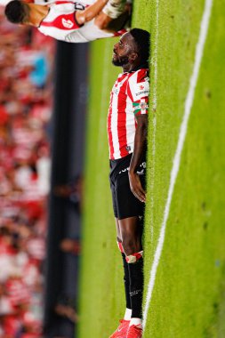 LaLiga EA SPORTS maçı sırasında Estadio de San Mames takımları arasında Inaki Williams görüldü (Maciej Rogowski)