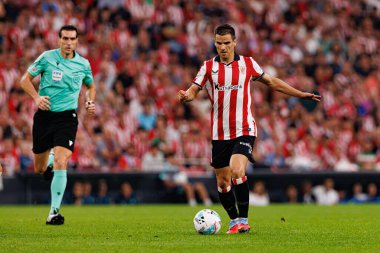 Inigo Ruiz de Galaretta, Estadio de San Mames 'deki (Maciej Rogowski) Athletic Club ve Rayo Vallecano takımları arasında oynanan maç sırasında görüldü.)