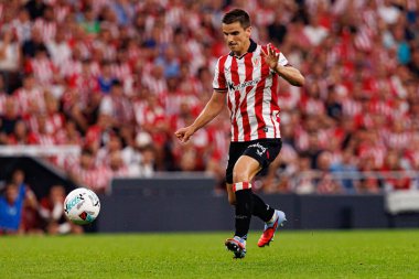 Inigo Ruiz de Galaretta, Estadio de San Mames 'deki (Maciej Rogowski) Athletic Club ve Rayo Vallecano takımları arasında oynanan maç sırasında görüldü.)