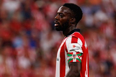 LaLiga EA SPORTS maçı sırasında Estadio de San Mames takımları arasında Inaki Williams görüldü (Maciej Rogowski)