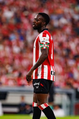 LaLiga EA SPORTS maçı sırasında Estadio de San Mames takımları arasında Inaki Williams görüldü (Maciej Rogowski)