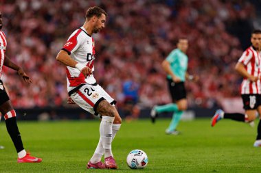 Florian Lejeune, Estadio de San Mames 'de (Maciej Rogowski) Atletizm Kulübü ve Rayo Vallecano takımları arasında oynanan LaLiga EA SPORTS maçı sırasında görüldü.)