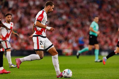 Florian Lejeune, Estadio de San Mames 'de (Maciej Rogowski) Atletizm Kulübü ve Rayo Vallecano takımları arasında oynanan LaLiga EA SPORTS maçı sırasında görüldü.)