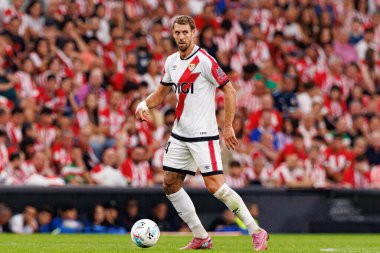 Florian Lejeune, Estadio de San Mames 'de (Maciej Rogowski) Atletizm Kulübü ve Rayo Vallecano takımları arasında oynanan LaLiga EA SPORTS maçı sırasında görüldü.)