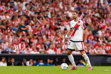 Florian Lejeune, Estadio de San Mames 'de (Maciej Rogowski) Atletizm Kulübü ve Rayo Vallecano takımları arasında oynanan LaLiga EA SPORTS maçı sırasında görüldü.)