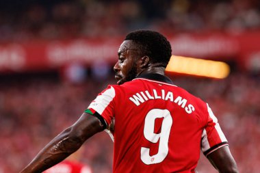 LaLiga EA SPORTS maçı sırasında Estadio de San Mames takımları arasında Inaki Williams görüldü (Maciej Rogowski)