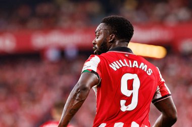 LaLiga EA SPORTS maçı sırasında Estadio de San Mames takımları arasında Inaki Williams görüldü (Maciej Rogowski)