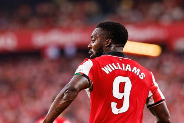 LaLiga EA SPORTS maçı sırasında Estadio de San Mames takımları arasında Inaki Williams görüldü (Maciej Rogowski)