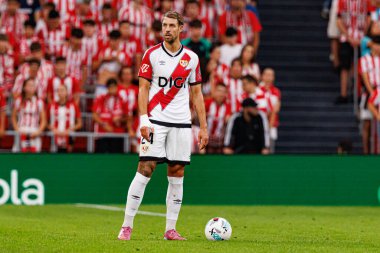 Florian Lejeune, Estadio de San Mames 'de (Maciej Rogowski) Atletizm Kulübü ve Rayo Vallecano takımları arasında oynanan LaLiga EA SPORTS maçı sırasında görüldü.)