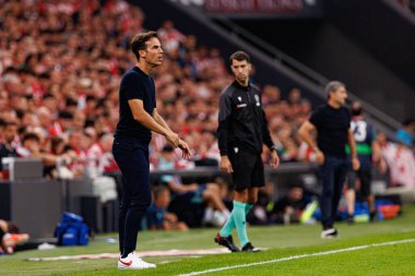 Inigo Perez, Estadio de San Mames 'de (Maciej Rogowski) Athletic Club ve Rayo Vallecano takımları arasında oynanan LaLiga EA SPORTS maçı sırasında görüldü.)