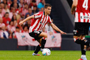 Inigo Ruiz de Galaretta, Estadio de San Mames 'deki (Maciej Rogowski) Athletic Club ve Rayo Vallecano takımları arasında oynanan maç sırasında görüldü.)