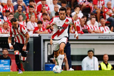 Pedro Diaz, Estadio de San Mames 'de (Maciej Rogowski) Atletizm Kulübü ve Rayo Vallecano takımları arasında oynanan LaLiga EA EA SPORTS maçı sırasında görüldü.)