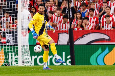 Augusto Batalla LaLiga EA SPORTS maçı sırasında Estadio de San Mames 'de (Maciej Rogowski)