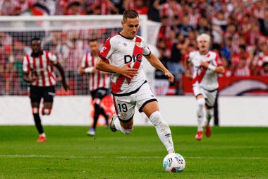 Luiz Felipe, Estadio de San Mames 'te Atletizm Kulübü ve Rayo Vallecano takımları arasında oynanan LaLiga EA SPORTS maçı sırasında görüldü (Maciej Rogowski)