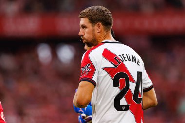 Florian Lejeune, Estadio de San Mames 'de (Maciej Rogowski) Atletizm Kulübü ve Rayo Vallecano takımları arasında oynanan LaLiga EA SPORTS maçı sırasında görüldü.)