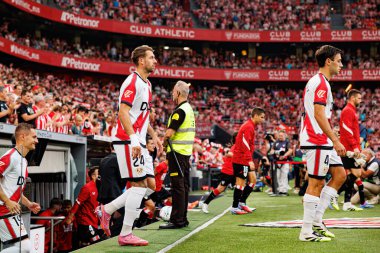 Florian Lejeune, Estadio de San Mames 'de (Maciej Rogowski) Atletizm Kulübü ve Rayo Vallecano takımları arasında oynanan LaLiga EA SPORTS maçı sırasında görüldü.)