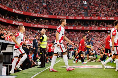 Florian Lejeune, Estadio de San Mames 'de (Maciej Rogowski) Atletizm Kulübü ve Rayo Vallecano takımları arasında oynanan LaLiga EA SPORTS maçı sırasında görüldü.)