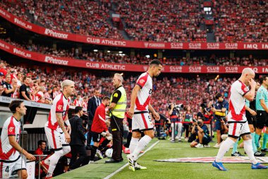 Luiz Filipe, Estadio de San Mames 'te Atletizm Kulübü ve Rayo Vallecano takımları arasında oynanan LaLiga EA SPORTS maçı sırasında görüldü (Maciej Rogowski)