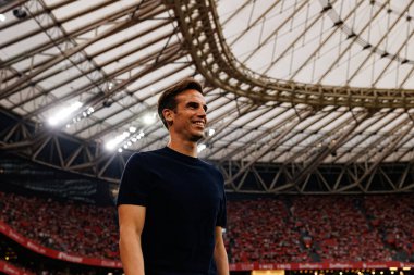 Inigo Perez, Estadio de San Mames 'de (Maciej Rogowski) Athletic Club ve Rayo Vallecano takımları arasında oynanan LaLiga EA SPORTS maçı sırasında görüldü.)