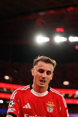 Kerem Akturkoglu SL Benfica ile Fenerbahçe SK (Maciej Rogowski) arasındaki Şampiyonlar Ligi ön eleme maçında görüldü.)