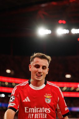 Kerem Akturkoglu SL Benfica ile Fenerbahçe SK (Maciej Rogowski) arasındaki Şampiyonlar Ligi ön eleme maçında görüldü.)