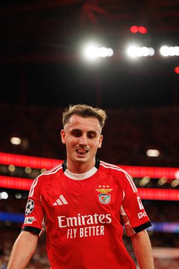 Kerem Akturkoglu SL Benfica ile Fenerbahçe SK (Maciej Rogowski) arasındaki Şampiyonlar Ligi ön eleme maçında görüldü.)