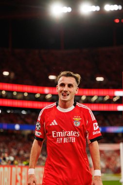 Kerem Akturkoglu SL Benfica ile Fenerbahçe SK (Maciej Rogowski) arasındaki Şampiyonlar Ligi ön eleme maçında görüldü.)