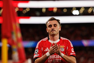 Kerem Akturkoglu SL Benfica ile Fenerbahçe SK (Maciej Rogowski) arasındaki Şampiyonlar Ligi ön eleme maçında görüldü.)