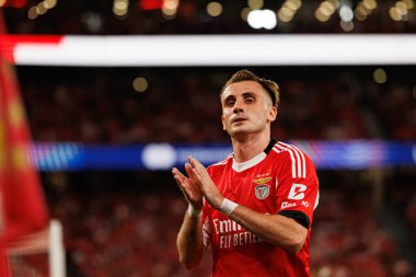 Kerem Akturkoglu SL Benfica ile Fenerbahçe SK (Maciej Rogowski) arasındaki Şampiyonlar Ligi ön eleme maçında görüldü.)