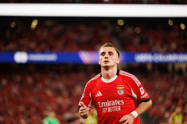 Kerem Akturkoglu SL Benfica ile Fenerbahçe SK (Maciej Rogowski) arasındaki Şampiyonlar Ligi ön eleme maçında görüldü.)