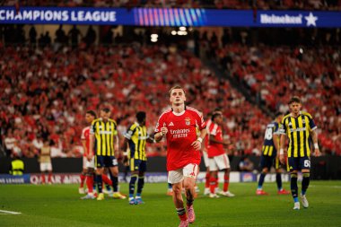 Kerem Akturkoglu SL Benfica ile Fenerbahçe SK (Maciej Rogowski) arasındaki Şampiyonlar Ligi ön eleme maçında görüldü.)