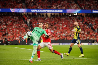 Dominik Livakoviç ve Vangelis Pavlidis SL Benfica ile Fenerbahçe SK (Maciej Rogowski) arasındaki Şampiyonlar Ligi ön eleme maçında görüldüler.)