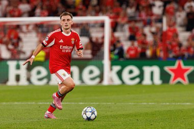 Kerem Akturkoglu SL Benfica ile Fenerbahçe SK (Maciej Rogowski) arasındaki Şampiyonlar Ligi ön eleme maçında görüldü.)