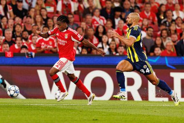 SL Benfica ve Fenerbahçe SK (Maciej Rogowski) arasında oynanan Şampiyonlar Ligi ön eleme maçında Leandro Barreiro ve Sofyan Amrabat)