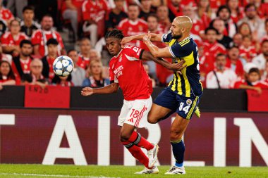 SL Benfica ve Fenerbahçe SK (Maciej Rogowski) arasında oynanan Şampiyonlar Ligi ön eleme maçında Leandro Barreiro ve Sofyan Amrabat)